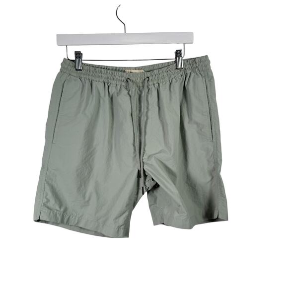 Madewell Everywhere Shorts Mint Green Ripstop Travel Casual Pockets Mens Medium - Picture 1 of 6